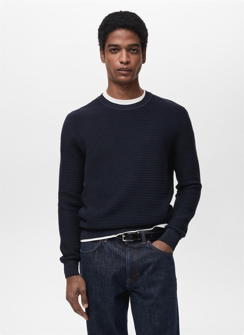 Mango Man Essential Crew Neck Sweater  - Image 1
