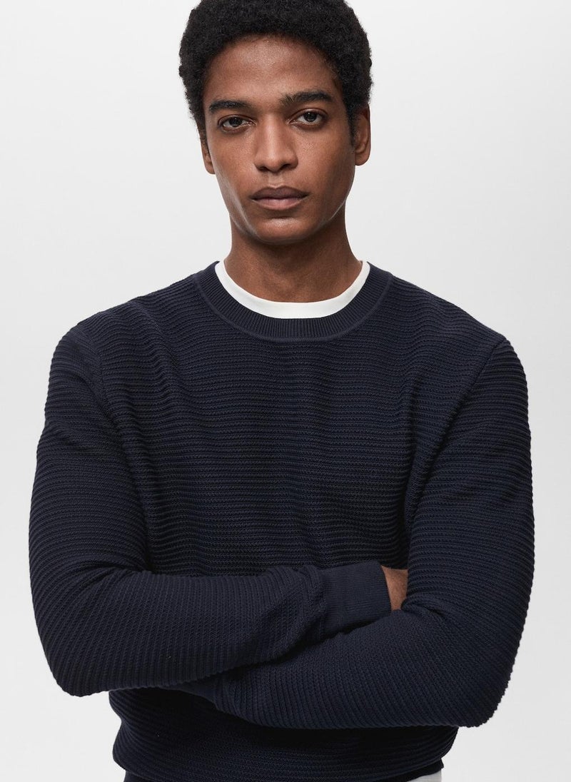 Mango Man Essential Crew Neck Sweater  - Image 3