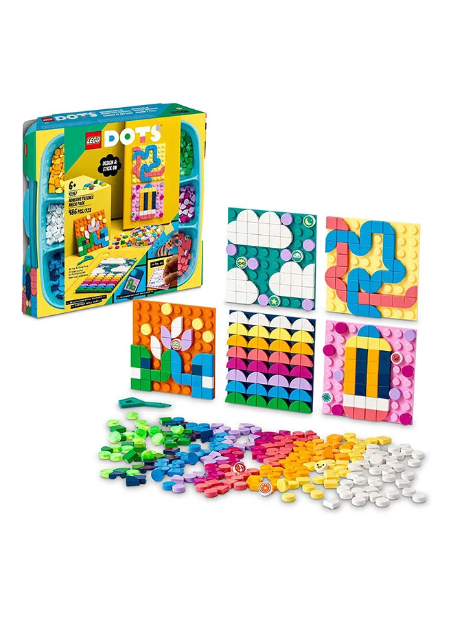 LEGO DOTS Adhesive Patches Mega Pack 41957 DIY Craft Kit (486 Pieces)