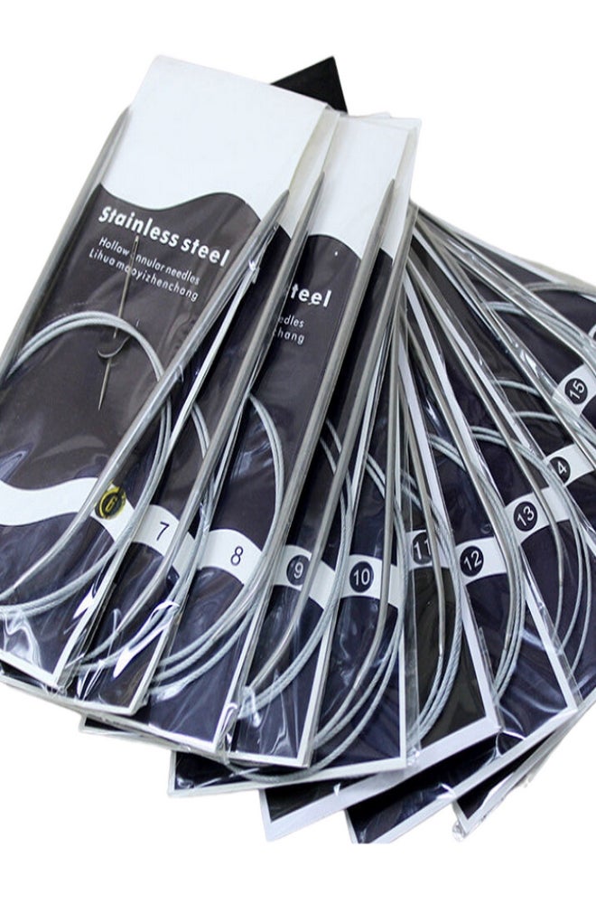 Knitting needle metal connected size 5  mm