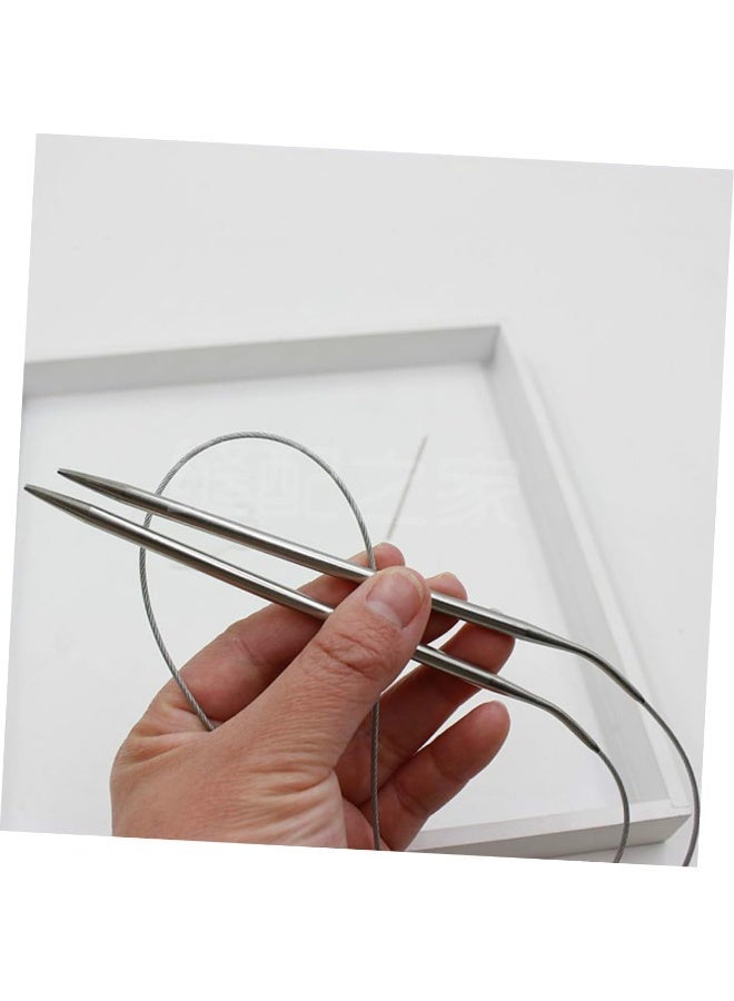 Knitting needle metal connected size 5  mm - Image 4