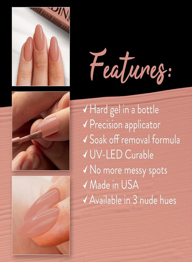 Ibd جيل بناء الأظافر IBD، نود دافئ - جل صلب لتمديد الأظافر، قابل للنقع، مقوي لبناء الأظافر، 0.5 أونصة سائلة - Image 4