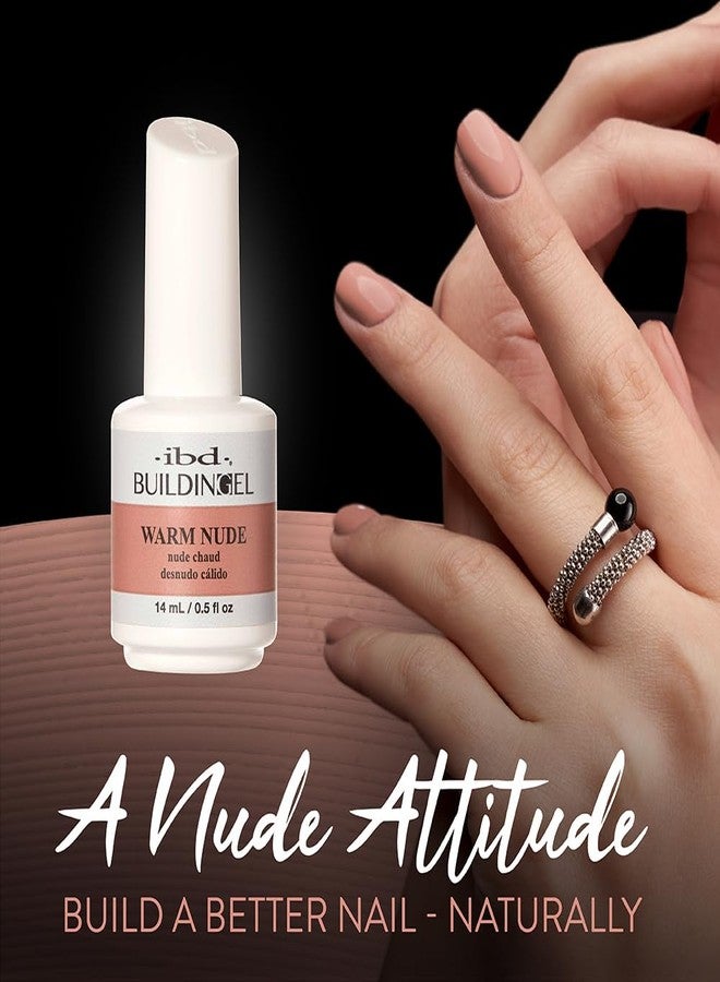 Ibd جيل بناء الأظافر IBD، نود دافئ - جل صلب لتمديد الأظافر، قابل للنقع، مقوي لبناء الأظافر، 0.5 أونصة سائلة - Image 3