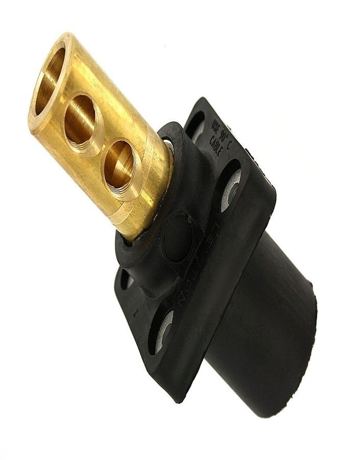 Leviton 16-Series Taper Nose, 90°, Male Panel Receptacle, Cam-Type Connector, 16R21-UE, Black