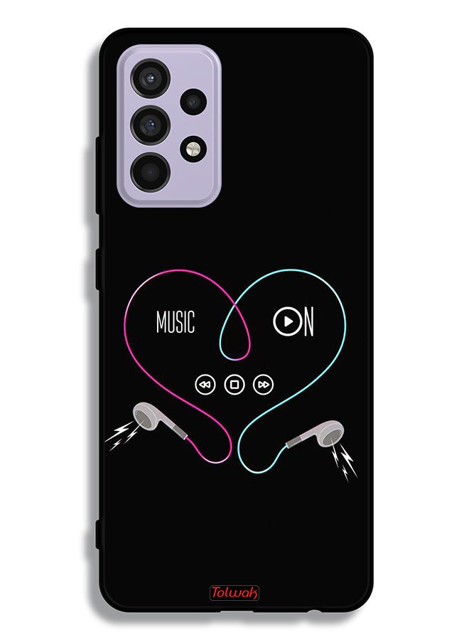 Tolwak Samsung Galaxy A52 4G Protective Case Cover Music On - Image 1
