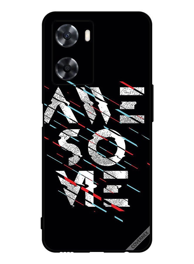 Covernex Protective Case Cover For Oppo A57s Calligraphy Word Awesome - Image 1