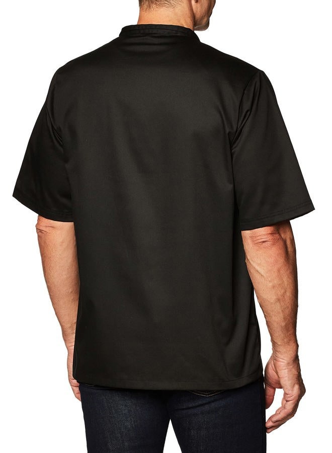 Chef Code men's short sleeve unisex classic coat, black, xs - Image 4