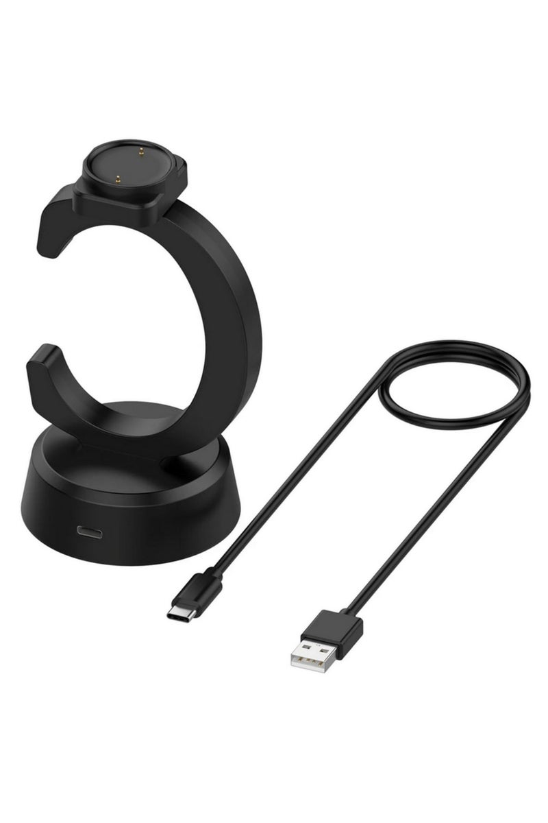 1 قطعة قاعدة شحن لساعة Huami Amazfit BIP6 (A2435) Active2 (A2437) Active2 Square (A2434) الذكية - كابل شحن USB بديل للشواحن - Image 1