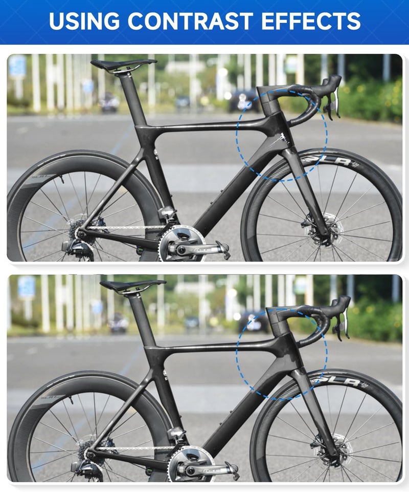 RSACET Gunmetal Black Satin(#252525) Bike Touch Up Paint Compatible with Giant Exact Match Bike Paint for Scratched or Chipped Bike Frames - Image 3