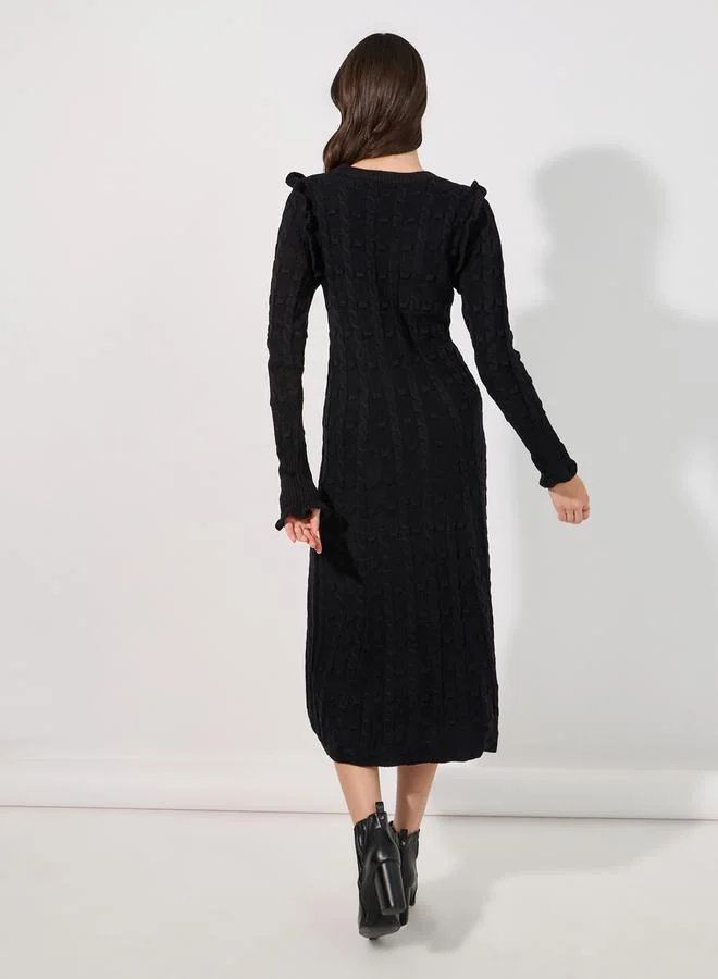 Styli Cable Knit Dress