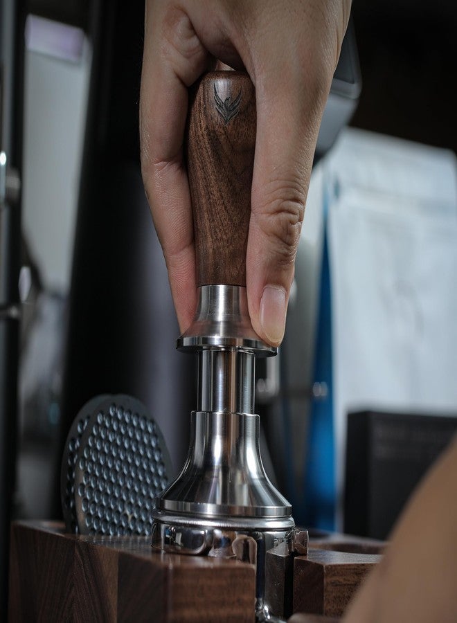 KNODOS 57mm Tamper Walnut Calibrated Espresso Tamper Compatible With Lelit Anna, Grace, Anita, Ascaso Dream, Arc, Basic, La Pavoni Domus Bar, Club, 57 mm Portafilter Espresso Machines - Image 5