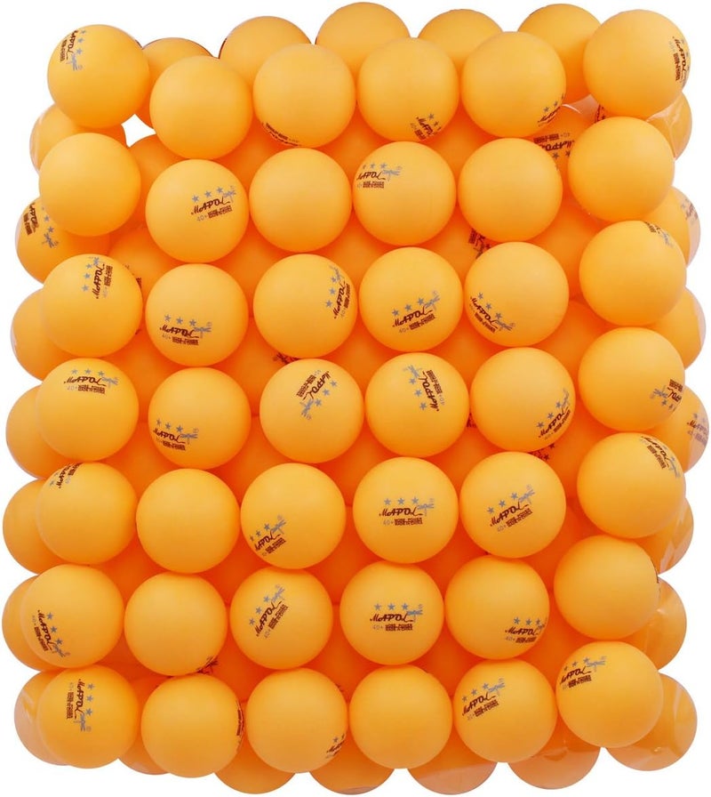 MAPOL 100 Counts 3-Star Orange Practice Ping Pong Balls Advanced Table Tennis Balls - Image 1