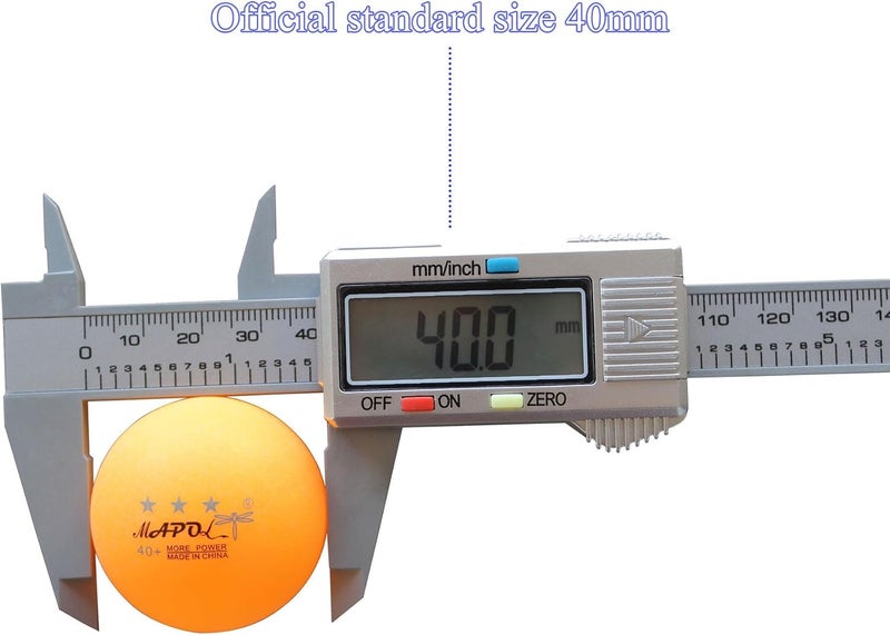 MAPOL 100 Counts 3-Star Orange Practice Ping Pong Balls Advanced Table Tennis Balls - Image 3
