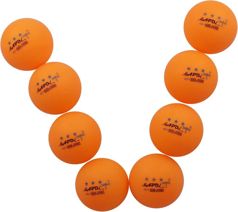 MAPOL 100 Counts 3-Star Orange Practice Ping Pong Balls Advanced Table Tennis Balls - Image 5