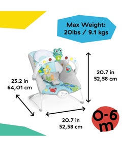 Baby Einstein Baby Einstein Ocean Explorers Musical Bouncer Infant Seat, Kick to It Neptune, Unisex, for Ages 0-6 Months up to 20 lbs  - Image 2