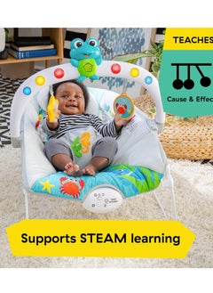 Baby Einstein Baby Einstein Ocean Explorers Musical Bouncer Infant Seat, Kick to It Neptune, Unisex, for Ages 0-6 Months up to 20 lbs  - Image 5