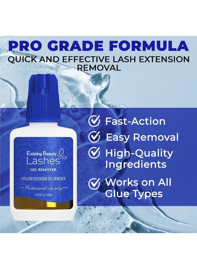 إكزيستنج بيوتي مزيل وصلات الرموش ومزيل الرموش لوصلات الرموش - مزيل غراء الرموش يذيب غراء وصلات الرموش من شركة Existing Beauty Lashes، 15 مل - Image 4