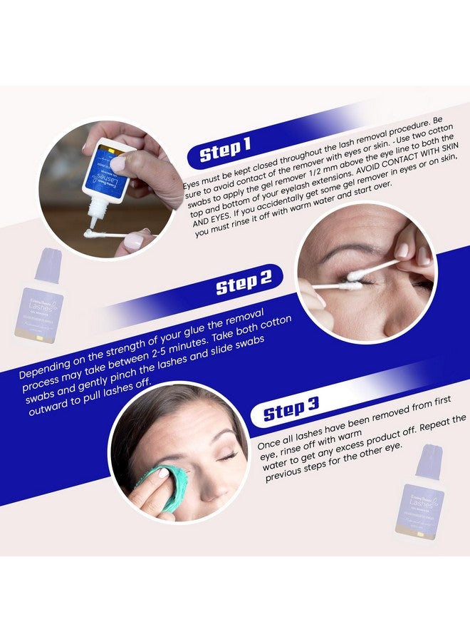 إكزيستنج بيوتي مزيل وصلات الرموش ومزيل الرموش لوصلات الرموش - مزيل غراء الرموش يذيب غراء وصلات الرموش من شركة Existing Beauty Lashes، 15 مل - Image 2