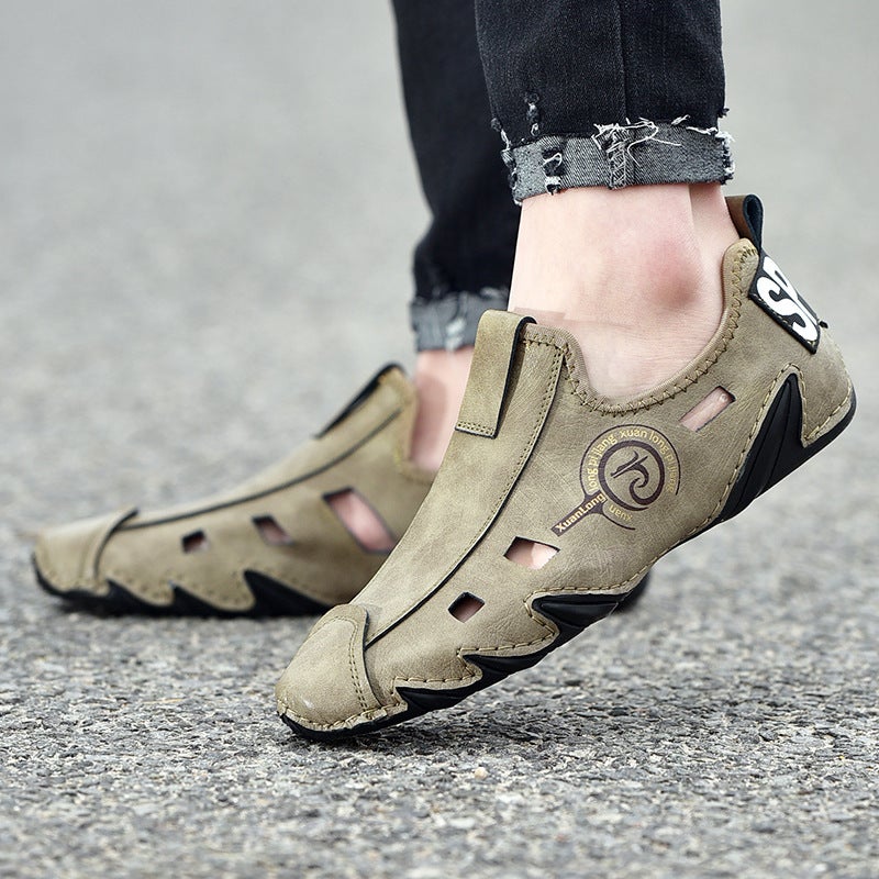 Sandals 2021 Fashion Hollow Feet Men'S Shoes Outdoor Driving Shoes Octopus Bean Shoes Men - Image 5