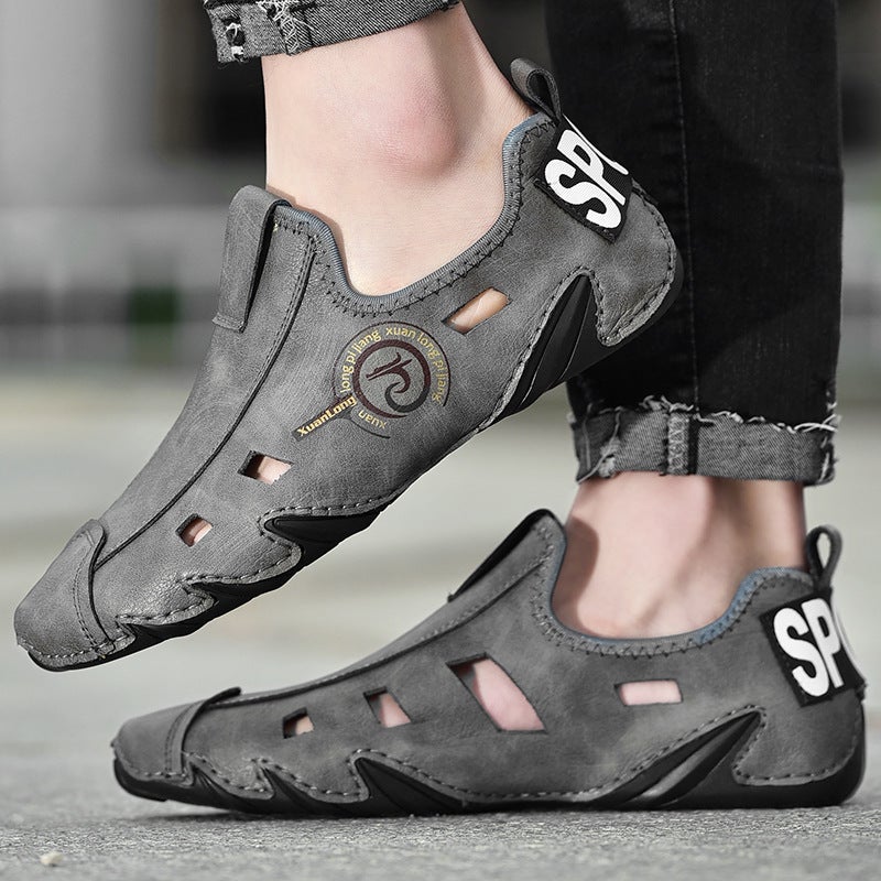 Sandals 2021 Fashion Hollow Feet Men'S Shoes Outdoor Driving Shoes Octopus Bean Shoes Men - Image 2