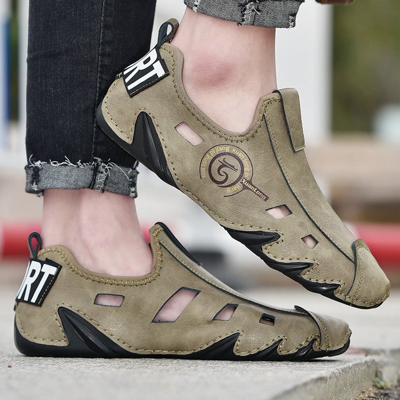 Sandals 2021 Fashion Hollow Feet Men'S Shoes Outdoor Driving Shoes Octopus Bean Shoes Men - Image 4
