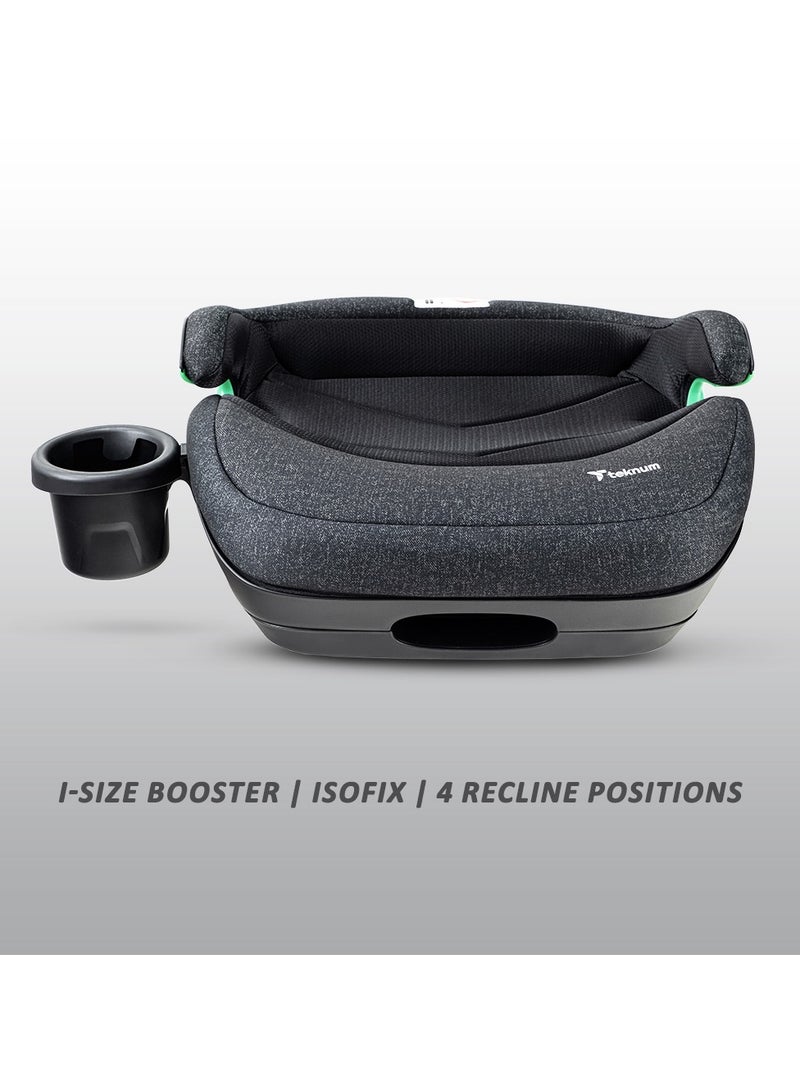 TEKNUM Car Seat I-Size Booster with 4 Reclining Mode & Isofix - Grey - Image 3