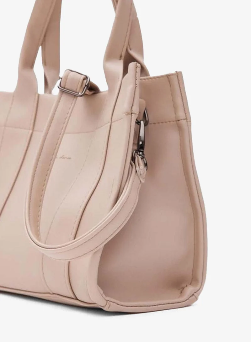 Shule Bags  Artificial Leather Tote Bag Bonnie Beige for Women | Best Price UAE
