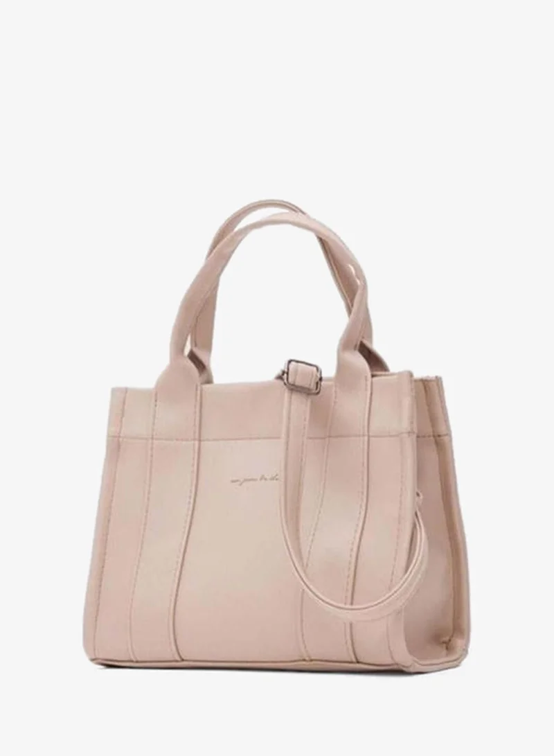 Shule Bags  Artificial Leather Tote Bag Bonnie Beige for Women | Best Price UAE