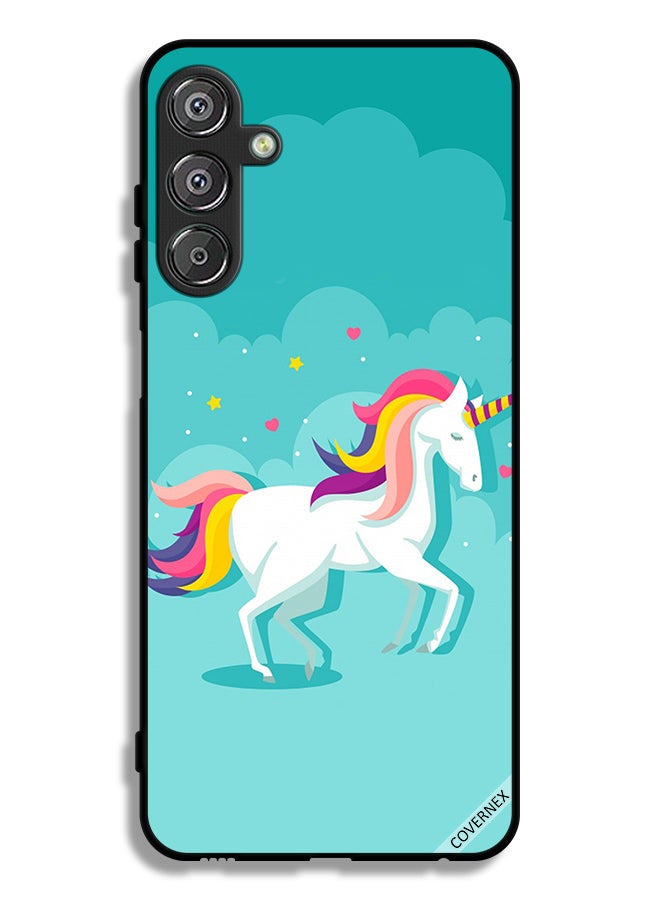 Covernex Samsung Galaxy M15 5G Protective Case Cover Unicorn Walking - Image 1