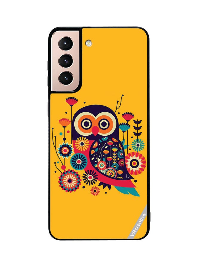 VR CREATIVE Protective Case Cover For Samsung Galaxy S21 Plus 5G Owl Illustrate Design Multicolour - Image 1
