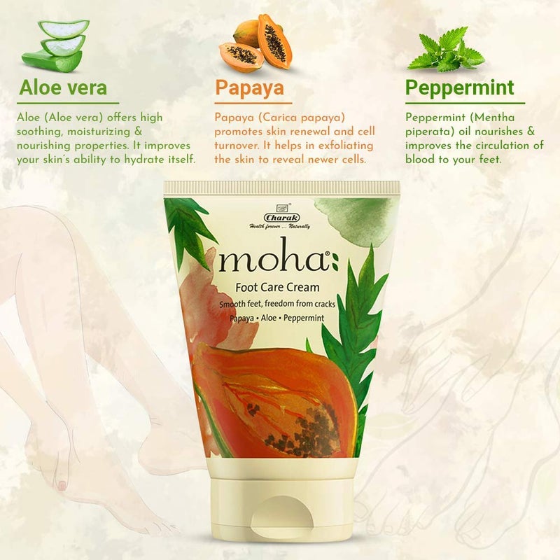 Moha Herbal Aloe Vera gel 200gm Foot Cream 100gm and Nail Care Cream 100gm  Skincare Products  Combo Pack of 3 - Image 5