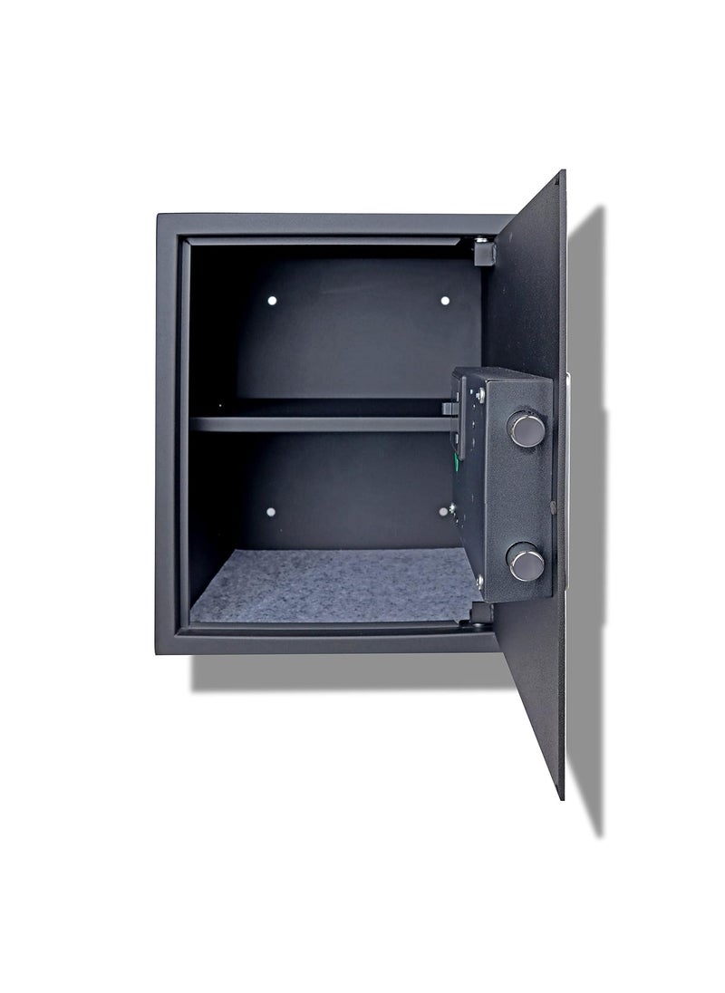 Maxwel Maxwel Biometric Safe Locker 40 Litres Home Hotel And Office Safes Wtih Fingerpring Access Codes And Manual Keys Black  - Image 5