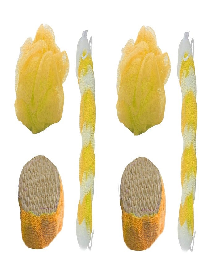 Confidence Combo Shape Bathing Sponge for Shower Dead Skin Sponge Remover for Body (Set Of 2) - Image 1