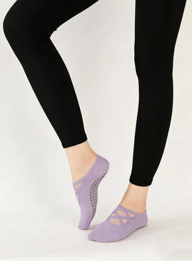 ستايلي اكتيف جوارب رياضية بوسادات سيليكون وأربطة متقاطعة مزدوجة