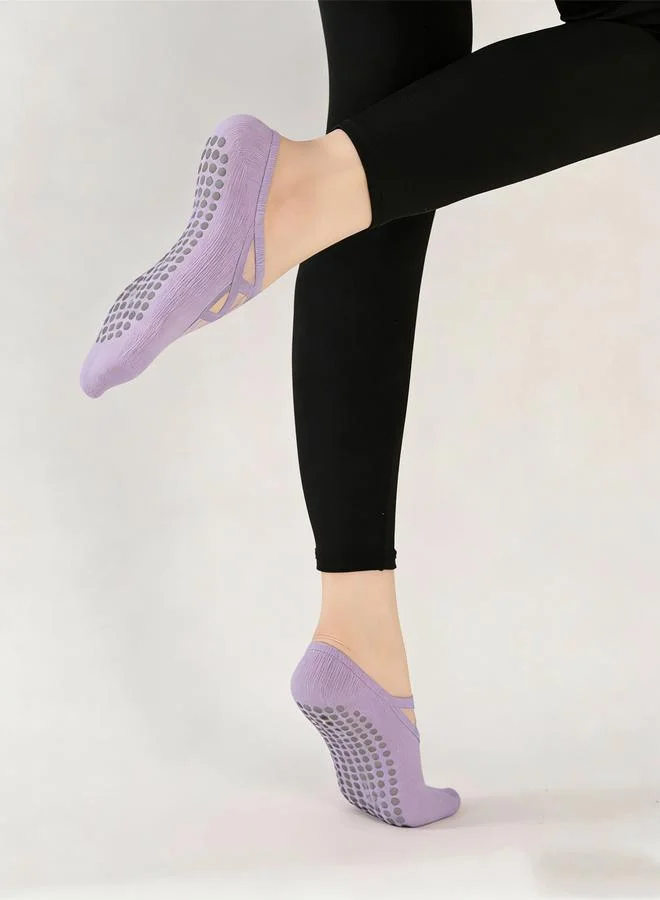 ستايلي اكتيف جوارب رياضية بوسادات سيليكون وأربطة متقاطعة مزدوجة