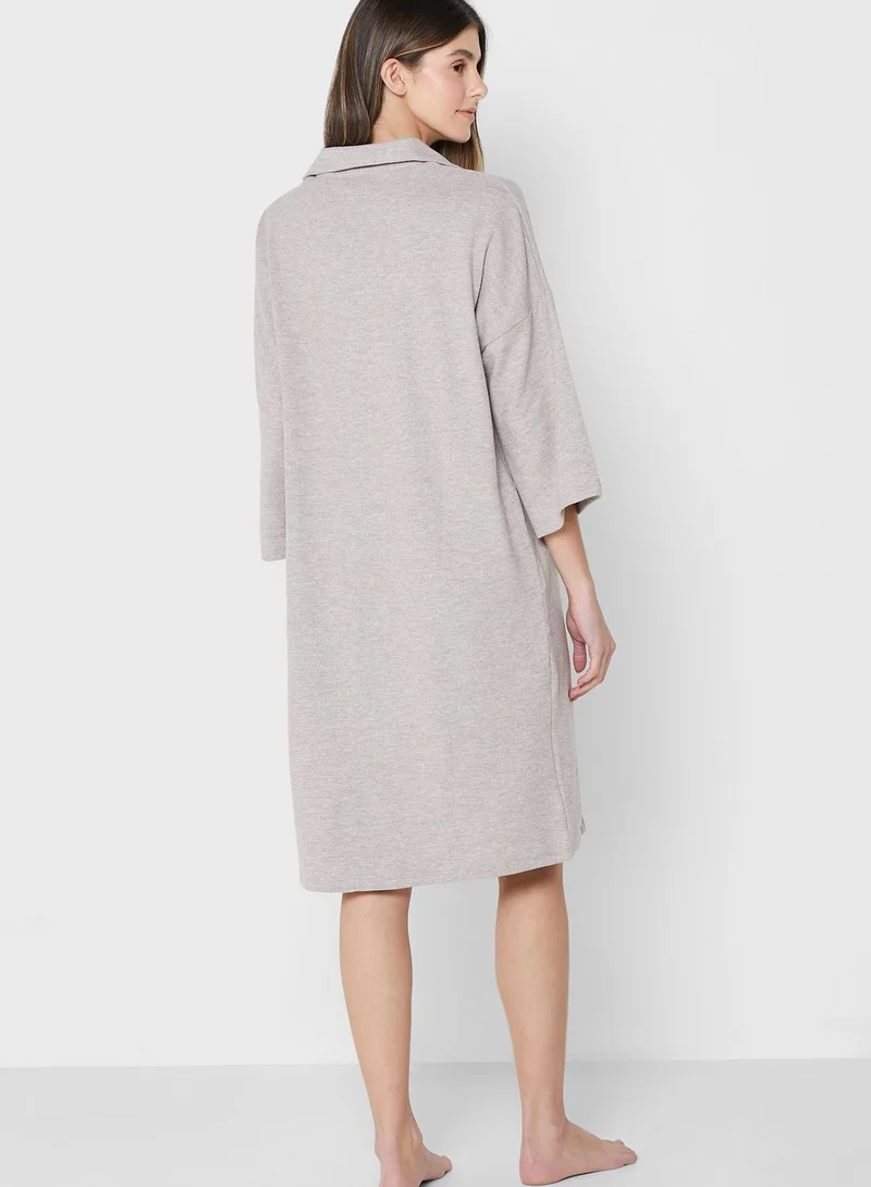 NAUTICA Polo Neck Knitted Night Dress