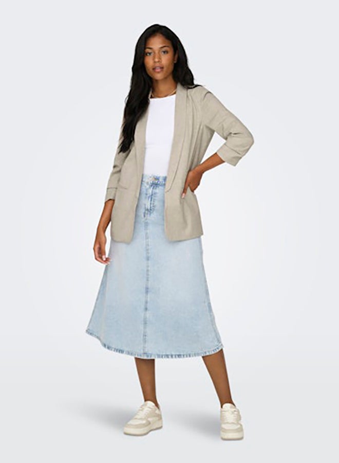 ONLY ONLY Womens Elly 3/4 Life Blazer  - Image 1