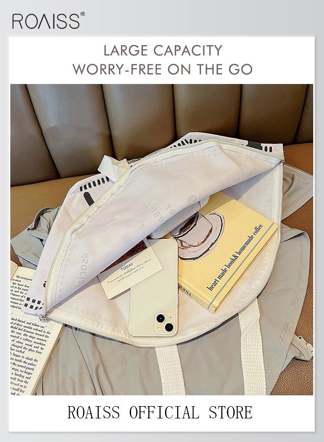 roaiss Mask Shaped Bag Pack Female Creative Large Capacity Tote Bag Shoulder Printed Handbag - Image 3