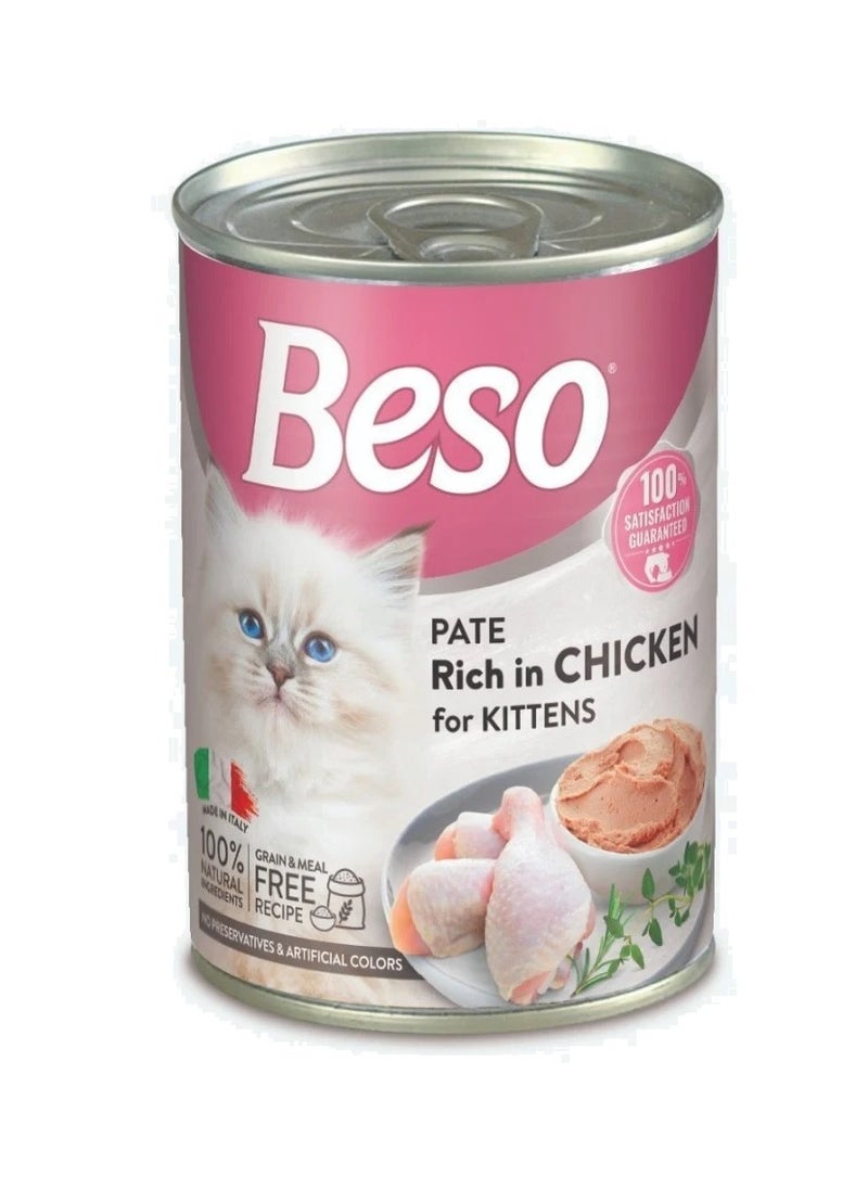 Beso Biso Pate Kitten Chicken Cat Food 400g  - Image 1