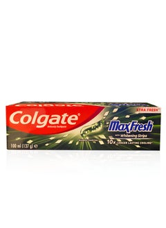 Max Fresh with Whitening Strips and Bamboo Charcoal Toothpaste 100 ml