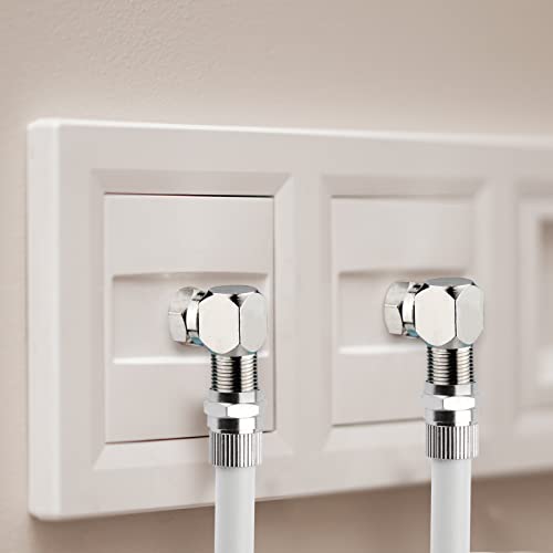 RFAdapter Rght Angle Coax, 10 Pack F Type Male to Female Coaxial Cable Connector, 90 Degree Adapter for Wall Mounted TV, Modem, Wall Plate, Satellite Receiver - Image 5