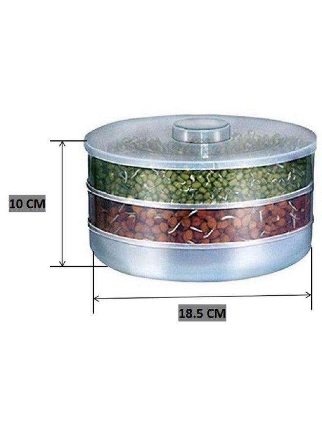 RIOMAX Sprout Maker | Sprout Maker Box | Hygienic Sprout Maker with 3 Container | Home Making Fresh Sprouts Beans for Living Healthy Life Sprout Maker 3 Bowl Sprout Maker for Home (3 Compartment.) - Image 2