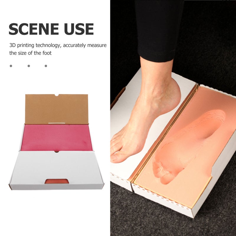 2 Sets Multi-functional Foot Impression Sponge Box Foot Shape Molding Box For Insoles - Image 4