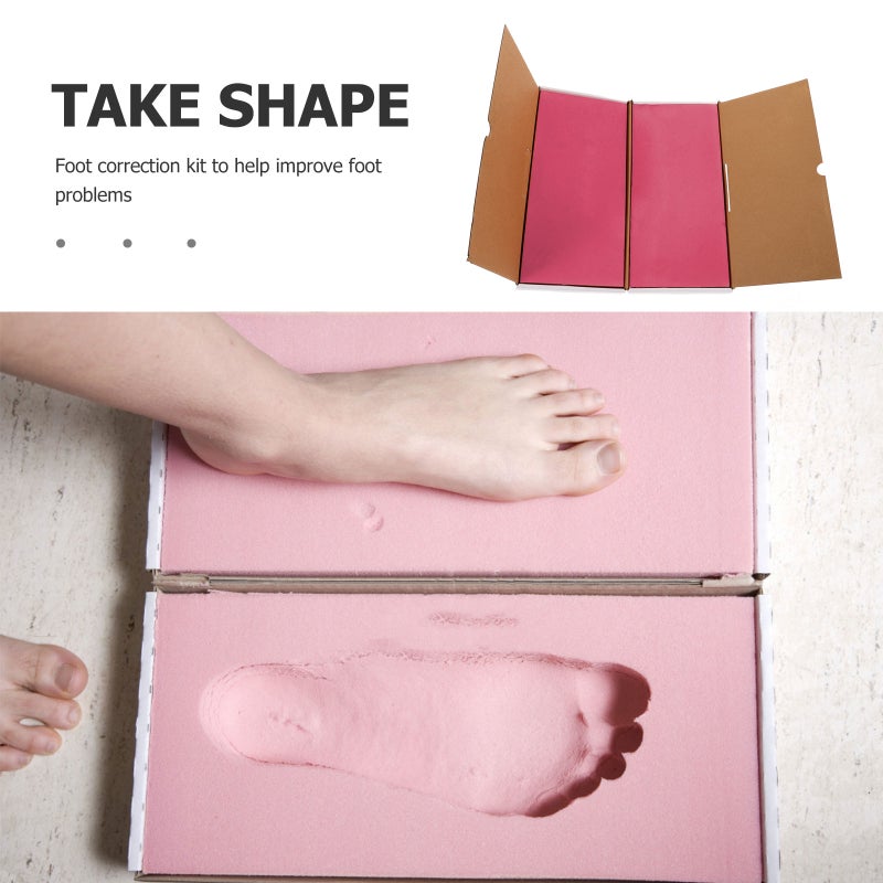 2 Sets Multi-functional Foot Impression Sponge Box Foot Shape Molding Box For Insoles - Image 3