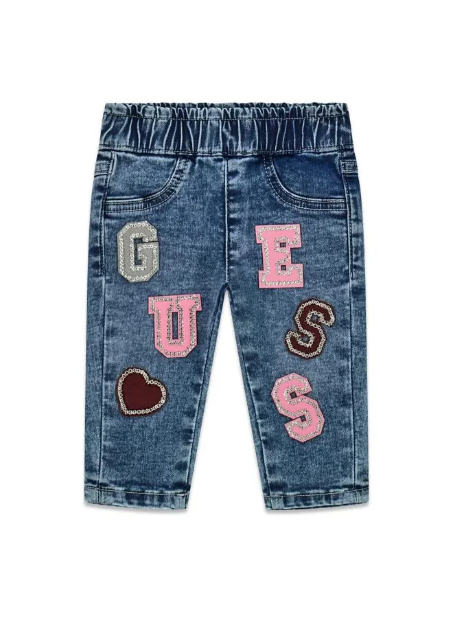 Guess Kids Paper Bag Regular Stretch Denim Pants