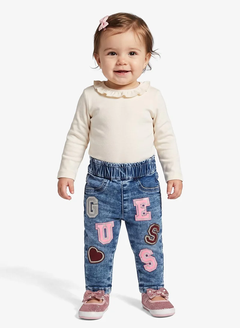 Guess Kids Paper Bag Regular Stretch Denim Pants