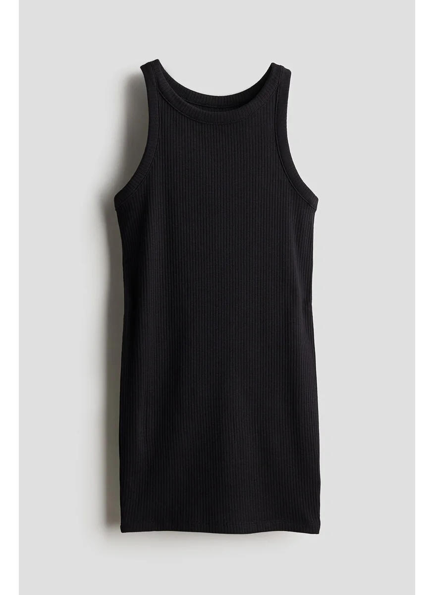 H&M Ribbed Jersey Dress