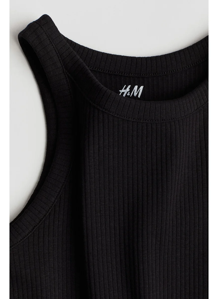 H&M Ribbed Jersey Dress