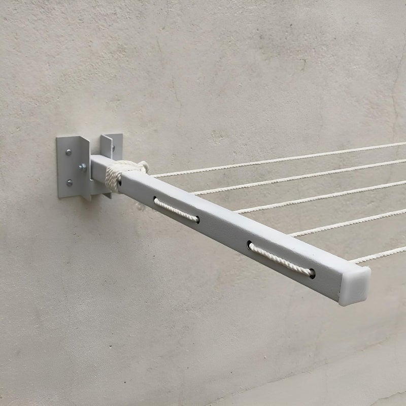 APPLICE Laser Finished Wall Mounted Heavy Duty 5 Layer Foldable Cloth Drying Stand Wall Mount Cloth Drying Stand Cloth Stand Stand for Clothes - Image 3