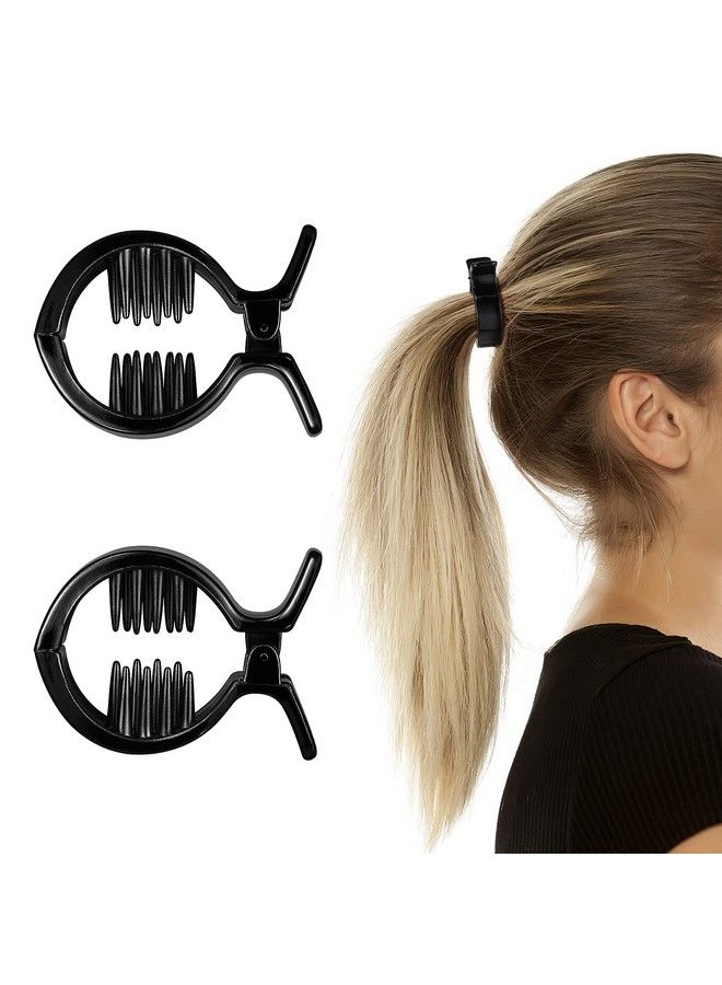 Beaupretty Hair Jaw Clips Large Fish Hair Claw Clips Ponytail Holder For Women Ladies (2Pcs) - Image 5